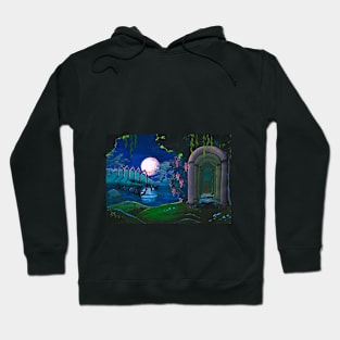 landscape with moon Hoodie